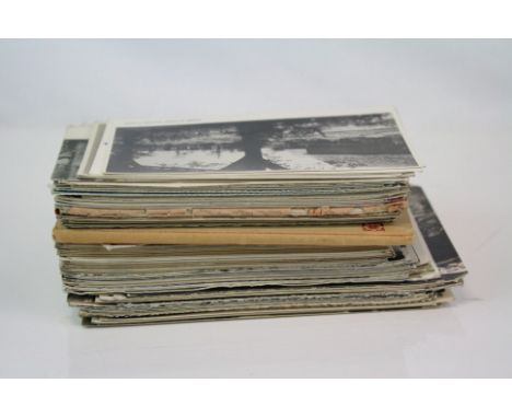 A small collection of vintage postcards. 