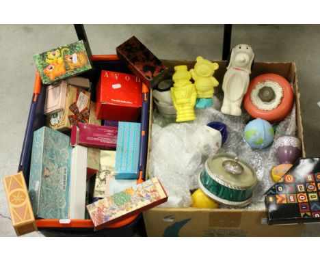 A large quantity of vintage avon perfume bottles most with contents. 