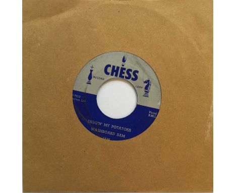 WASHBOARD SAM - DIGGIN' MY POTATOES/ BRIGHT EYES 7" (CHESS 1545). Here we have a stompin' cut from bluesman Washboard Sam; Di