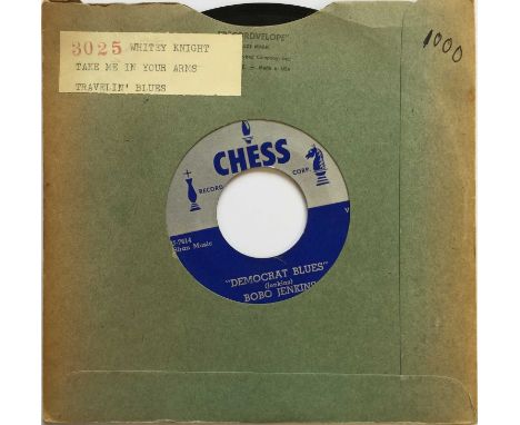 BOBO JENKINS - DEMOCRAT BLUES/ BAD LUCK &amp; TROUBLE 7" (CHESS 1565). Here we have a superb harmonica led 7" blues cut by Al