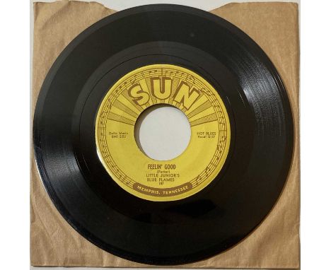 SUN RECORDS COLLECTION - LITTLE JUNIOR'S BLUE FLAMES - SUN 187.  Delta Blues from 1953 with the tracks Feelin' Good c/w Fussi