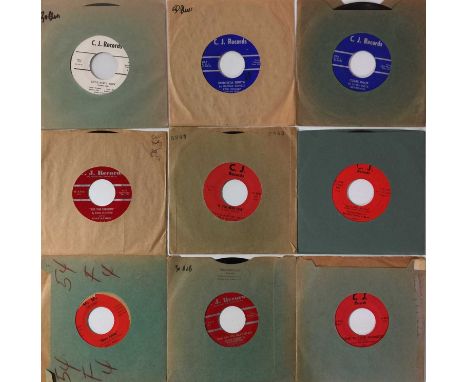 C.J. RECORDS - R&amp;B/ BLUES 7" PACK. Here we have a superb pack of 14 7" singles released on the Chicago C.J. Records label