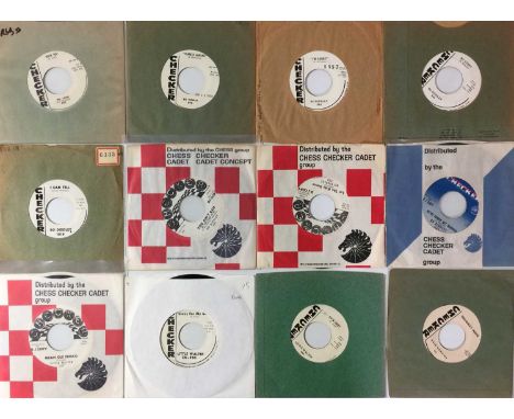 CHECKER - 7" PROMOS. A superb pack of 21 7" blues/ R&amp;B promos on Checker. Artists/ titles include Del Saint - Rock Yea/ T