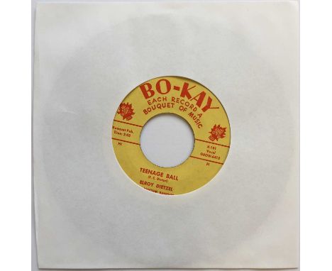 ELROY DIETZEL - TEENAGE BALL C/W PRECIOUS DESIRES 7" (ORIGINAL US COPY - BO-KAY K-101). Boppin' tonight with Elroy Dietzel; h