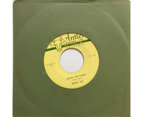 BENNY JOY - CRASH THE PARTY C/W LITTLE RED BOOK 7" (ORIGINAL US COPY - ANTLER 831/832). Great jumpin' 45 from Benny Joy with 