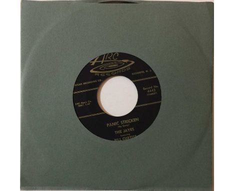 THE JAYES - PANIC STRICKEN/ YOU'RE GONNA GRIEVE WHEN I LEAVE 7" (ROCKABILLY - 4443). Here we have the late 50s foot tappin' o