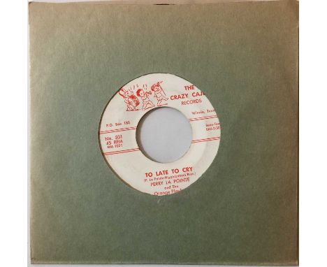 PERRY LA POINTE - B.O. ROCK/ TO LATE TO CRY 7" (ROCKABILLY - CRAZY CAJUN 501). Here we have a stompin' cut of classic rockabi