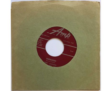 JERRY PARSONS - UNDECIDED C/W DON'T NEED NO JOB 7" (ORIGINAL US COPY - AMP 45-791). Ace twangy 45 from Jerry Parsons And The 