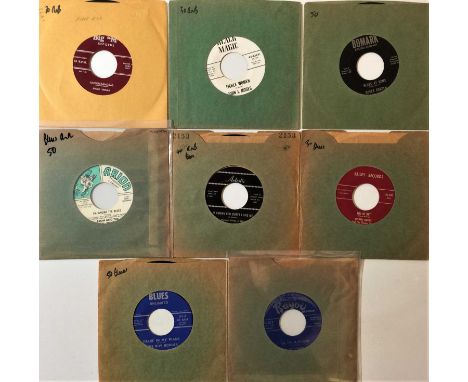 R&amp;B/ JUMP BLUES - 7" RARITIES. A smashing pack of 8 7" rarities, mostly R&amp;B/ Blues. Artists/ titles include Jimmy Sed