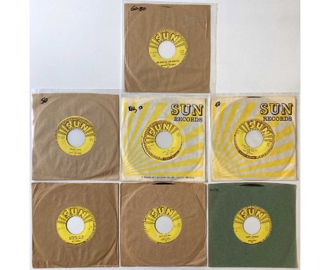 SUN RECORDS COLLECTION - PACK OF SEVEN RARE SINGLES.  Another superb pack of rarities to include Ray Harris - Greenback Dolla