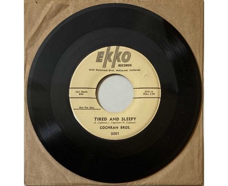 THE COCHRAN BROTHERS - TIRED AND SLEEPY - EKKO 3001 PROMO. Of the third single from the talented duo released on Ekko with th