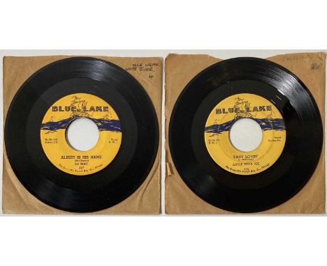 BLUE LAKE RECORDS - ORIGINAL US R&amp;B 7" RARITIES. Stompin' pack of 2 x scarce original US 7" from 1956 on the small Chicag