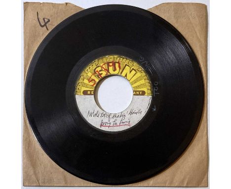 JERRY LEE LEWIS ACETATE - WHOLE LOT OF SHAKIN GOIN ON.   A very interesting and obviously super scarce single sided acetate o
