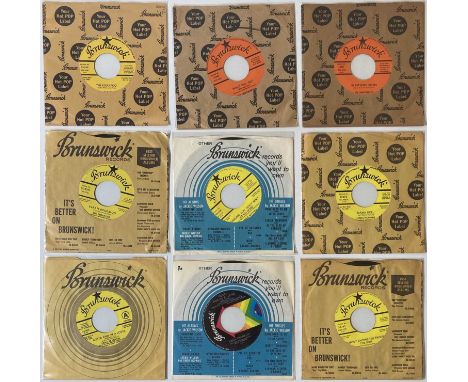 BRUNSWICK RECORDS - ORIGINAL US SOUL/R&amp;B 7". Tight grooves with these 13 x original US Brunswick 45s loaded with promos! 