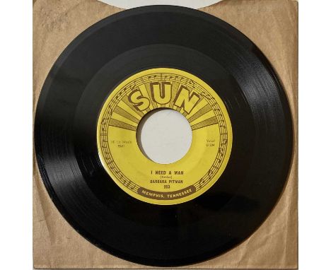 SUN RECORDS COLLECTION - BARBARA PITMAN - I NEED A MAN - SUN 253.  Time for some rarely seen female input at Sun Records now 