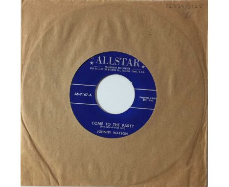JOHNNY WATSON - COME TO THE PARTY/ DARLING OF MY DREAMS 7" (ALLSTAR - AS-7167). Here we have a real rock n roll 7" gem by Joh