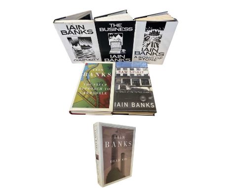 IAIN BANKS: 5 First edition titles: THE STEEP APPROACH TO GARBADALE, London, Little Brown, 2007; RAW SPIRIT, London, Century,