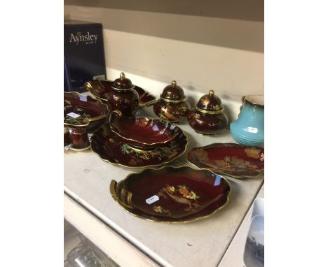 11 PIECES OF CARLTONWARE ROUGE ROYALE        E2