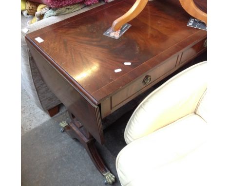 A REPRODUCTION SOFA TABLE