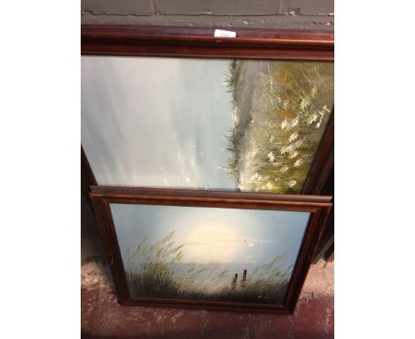 TWO LANDSCAPE OILS BY DUNLOP