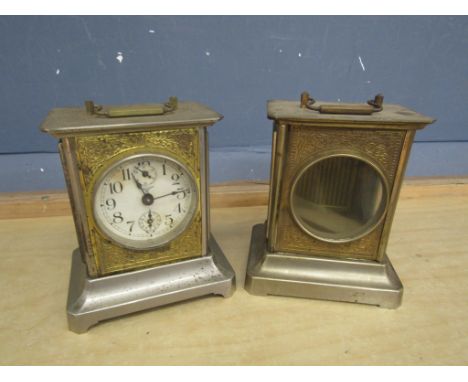 1920's German alarm clock with another case and parts etc&nbsp;