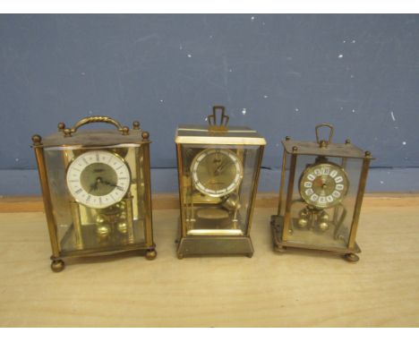 3 German anniversary mantel clocks to include Schatz&nbsp;