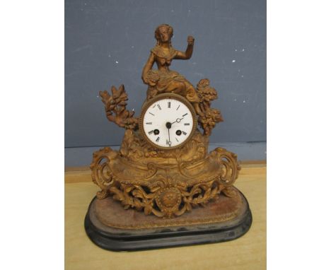 French Ormolu mantel clock&nbsp;