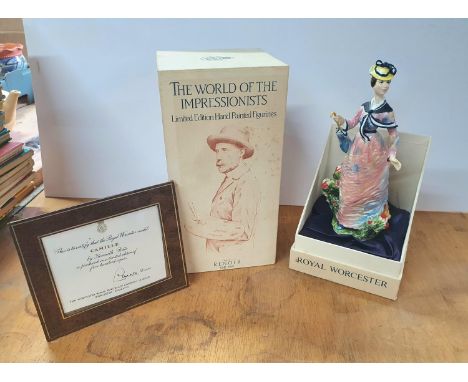 Boxed Royal Worcester figurine "Camille", limited edition of only 500 with original box and COA 