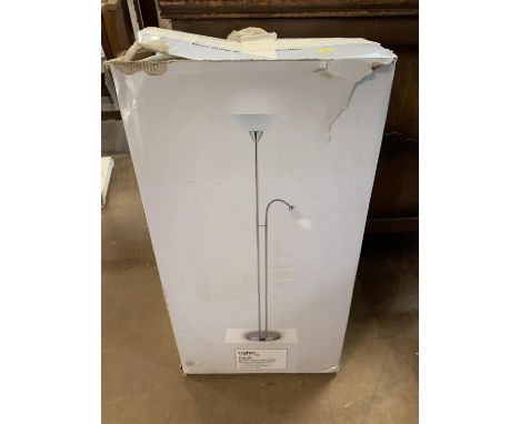 Boxed, as new, modern floor standing lamp 