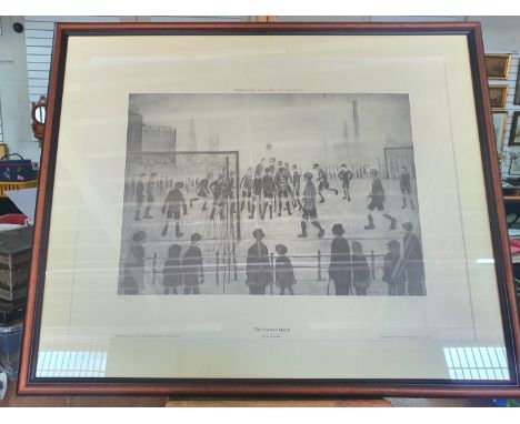 Laurence Stephen LOWRY (1887-1976) "The football match" limited edition off-set lithographic print (1037/1500), blind stamp f