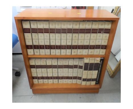 Complete set of Encyclopedia Britannica in its own wooden bookcase 