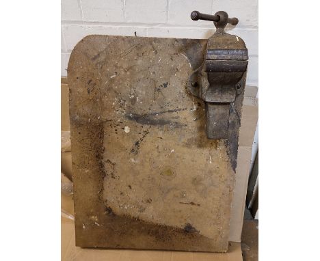 An old bench vice 