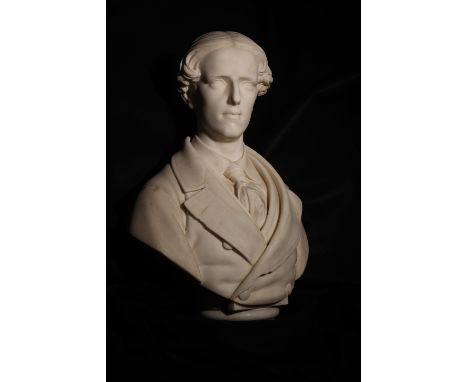 To beÂ&nbsp;sold without a reserve. 19th Century. Portrait bust of notable man of letters.Â&nbsp; Marble. Property of a Disti