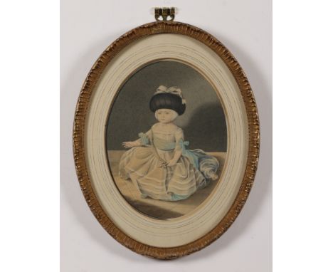 To be sold without a reserve Property of Stephanie Hoppen A Portrait of Maria Theresa of Savoy (1756 - 1805) as a child 18th 