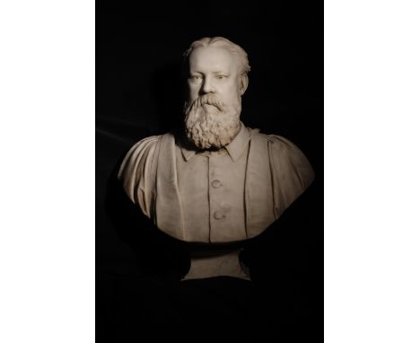 To be sold without a reserve. 19th Century. Portrait bust of notable man of letters.Â&nbsp; Marble. Property of a Distinguish