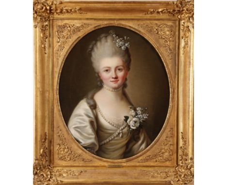 Attributed to Joesph Duplessis (1725-1802) A Portrait of Anne-ThÃ©rÃ¨se de Marguenat de Courcelles, Marquise de Lambert (b. 1
