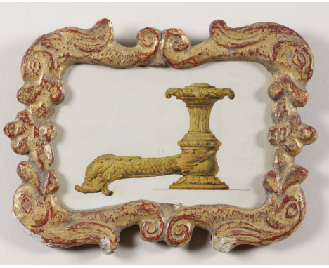 To be sold without a reserve Property of Stephanie Hoppen Two watercolours of object in ornate carved frames. One depicting a