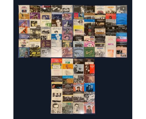 Mostly Jazz vinyl records, the majority being Glenn Miller including 'Major Glenn Miller And The Army Air Force Band Keep On 