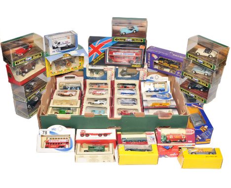 A large collection of general diecast comprising Oxford Limited Edition Vans, Corgi Classic Cars, Matchbox MOY, Steam models 