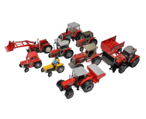 A large group of Massey Ferguson Tractor issues in 1/32 scale from Britains, Siku, Lone Star etc to include MF135, 4270, 2680