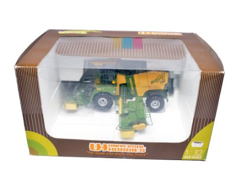 Universal Hobbies 1/32 farm model issue comprising Krone Big M Self Propelled Mower. Excellent in box, not previously removed