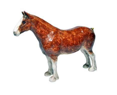 Shebeg Thomson Shire Horse, Silvern Charming Lady. No obvious sign of fault or repair. 45cm.