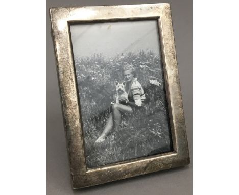 Daphne du Maurier: (1907-1989) British Author, portrait photograph of Daphne, circa 1950 in a silver hallmarked frame, E Mand