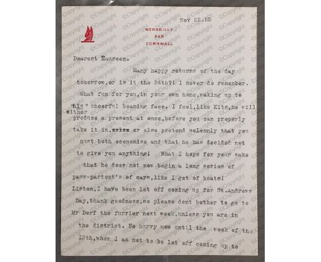 "What I hope for your sake that he does not now begin a long series of pass-partout's of cars, like I get of boats!", Daphne 