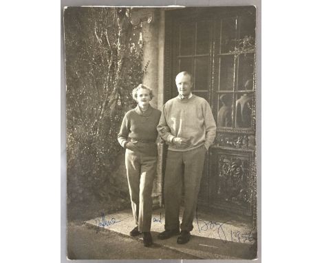 Daphne du Maurier: (1907 -1989) British Author, signed black and white photograph of Daphne and her husband Sir Frederick Bro