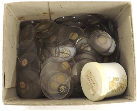 Pocket watch glasses of various sizes