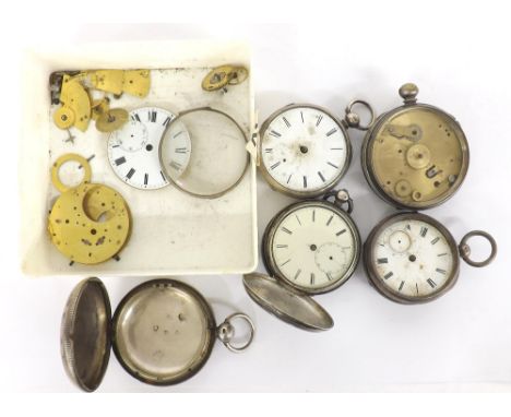 Victorian silver fusee lever pocket watch, Chester 1857, the movement signed J. M. Ainsworth, Bolton, no. 33087, with engrave