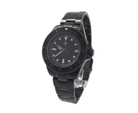 MWC Military Diver's 300m PVD automatic gentleman's bracelet watch, serial no. 1149/7000, black dial with luminous baton and 