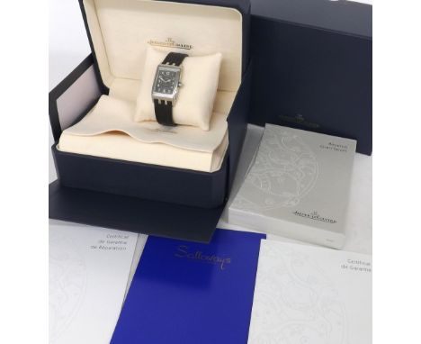 Jaeger LeCoultre Reverso Gran Sport automatic stainless steel gentleman's wristwatch, ref. 290.8.60, no. 1970444, rectangular