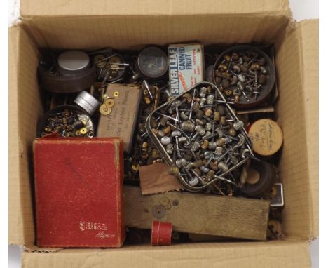 Large quantity of pocket watch winding crowns and stems